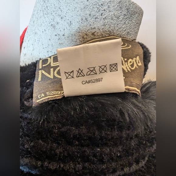 PELLE NOVA DI RIVIERA Rabbit Fur & velvet knit Scarf Black - Picture 9 of 10